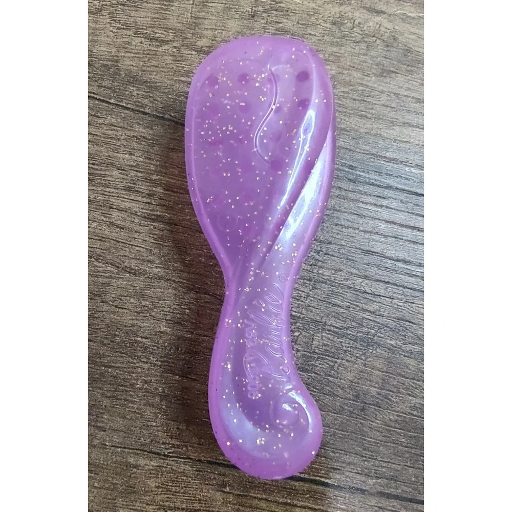 Barbie Transparent Purple Goitter Hair Brush Barbie World  Z30